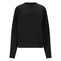 Bluza damska Athlecia Crecy. Czarne bluzy Athlecia, bez wzorów, z materiału, bez kaptura. Za 159.00 zł.