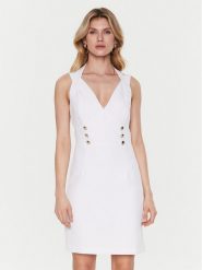 Guess Sukienka codzienna Amanda W3GK52 WB4H2 Biały Slim Fit. Białe sukienki Guess, na co dzień, s, z aplikacjami, z syntetyku, bez kołnierzyka, bez ramiączek, proste. Za 619.99 zł.