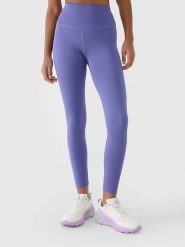4F Legginsy funkcyjne w kolorze fioletowym rozmiar: M. Różowe legginsy 4f, m, bez wzorów, z materiału, na fitness i siłownię. Za 110.04 zł.