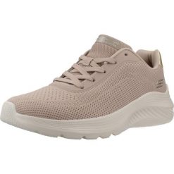 Buty SKECHERS BOBS SQUAD WAVES CURRENT Jasnobrązowy. Brązowe trekkingi Skechers, z tkaniny, trekkingowe. Za 245.99 zł.