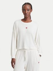 HUGO Bluzka piżamowa Heart 50566668 Kremowy Relaxed Fit. Białe koszule nocne Hugo, s, bez wzorów, bez ramiączek. Za 354.99 zł.