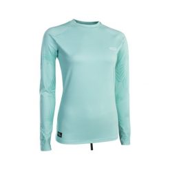 Koszulka surfingowa damska ION Lycra LS crystal blue. Niebieskie bluzki ION, s, bez wzorów, z lycry, sportowe, bez kołnierzyka, bez ramiączek. Za 199.00 zł.