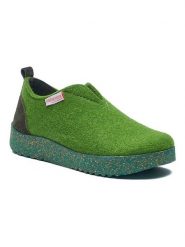 Comfortfusse Kapcie w kolorze zielonym rozmiar: 39. Zielone obuwie domowe Comfortfüße, bez wzorów, z materiału, bez zapięcia. Za 303.95 zł.