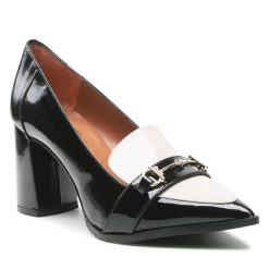 Półbuty Brenda Zaro. Czarne czółenka Brenda Zaro, bez wzorów, bez obcasa, na obcasie, bez zapięcia. Za 679.99 zł.