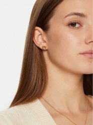 Kate Spade Kolczyki Square WBRUH310 Złoty. Żółte kolczyki Kate Spade, metalowe. Za 159.99 zł.