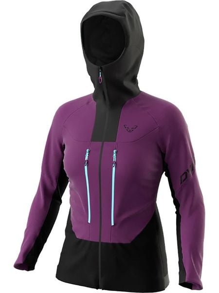 DYNAFIT Kurtka softshellowa "TLT DST" w kolorze fioletowo-czarnym rozmiar: S. Czarne kurtki sportowe Dynafit, s, bez wzorów, bez kaptura, outdoorowe. Za 389.08 zł.
