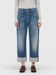 MAC Dżinsy - Baggy fit - w kolorze niebieskim rozmiar: 36. Niebieskie jeansy MAC, z aplikacjami, z podwyższonym stanem. Za 314.45 zł.