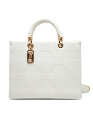 Elisabetta Franchi Torba q-roa-36125 Biały. Białe torebki klasyczne Elisabetta Franchi, bez wzorów, z materiału, bez dodatków. Za 1,569.00 zł.
