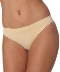 Majtki damskie bawełniane stringi Brubeck COMFORT COTTON. Białe stringi Brubeck, bez wzorów, z bawełny. Za 26.99 zł.