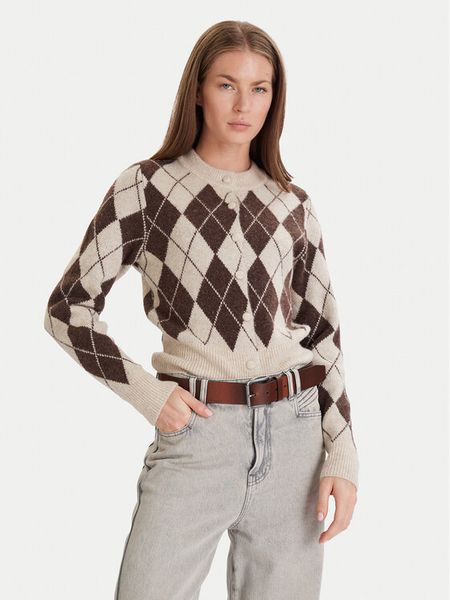 Vero Moda Kardigan Halo 10342792 Brązowy Regular Fit. Brązowe kardigany Vero Moda, m, bez wzorów, z syntetyku. Za 159.99 zł.