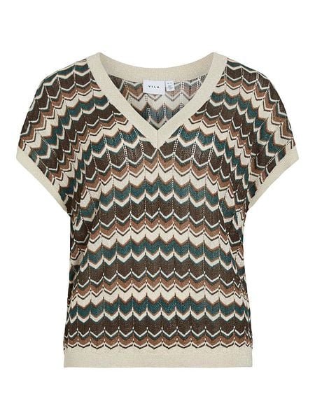 Vila Bluzka "Viember" ze wzorem rozmiar: M. Bluzki Vila, m, bez wzorów, bez kołnierzyka, bez ramiączek. Za 137.42 zł.