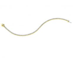 Bransoletka z żółtego złota z brylantami - 18 cm - 2,50 ct - próba 585. Żółte bransoletki Apart, z brylantem, złote. Za 20,990.00 zł.