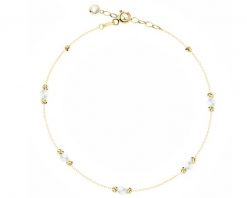 Złota bransoletka z perłami i cyrkonią - kulki. Żółte bransoletki Apart, z cyrkonią, złote. Za 1,439.00 zł.