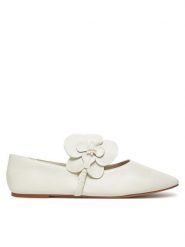 Aldo Baleriny Floralina 13966794 Biały. Białe baleriny Aldo, bez wzorów, ze skóry, bez obcasa. Za 209.99 zł.