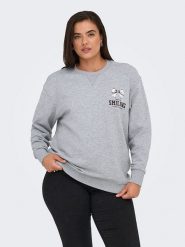ONLY Bluza w kolorze szarym rozmiar: 46/48. Szare bluzy Only, bez wzorów, bez kaptura. Za 104.89 zł.