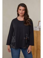 Curvy Lady Tunika w kolorze granatowym rozmiar: 48/50. Czarne tuniki Curvy Lady, bez wzorów, z bawełny, klasyczne, bez kołnierzyka, bez ramiączek. Za 131.74 zł.