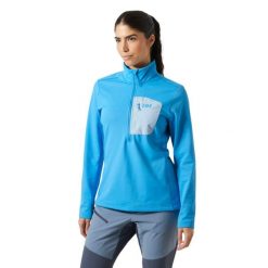 Damska bluza dresowa 1/2 z zamkiem błyskawicznym Helly Hansen Versalite. Niebieskie bluzy Helly Hansen, bez wzorów, z dresówki, bez kaptura. Za 363.00 zł.