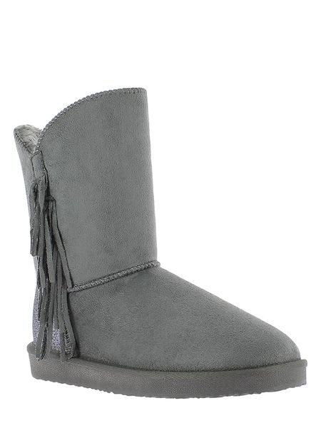 ISLAND BOOT Botki zimowe "Capri" w kolorze szarym rozmiar: 37. Szare botki Island Boot, na zimę, bez wzorów, z materiału, bez obcasa, bez zapięcia. Za 156.98 zł.