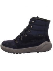Legero Skórzane botki "Cosy Oceano" w kolorze granatowym rozmiar: 37,5. Niebieskie botki Legero, bez wzorów, z gore-texu, bez obcasa, bez zapięcia. Za 395.95 zł.