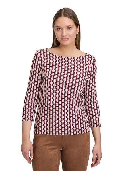 Betty Barclay Koszulka w kolorze czerwono-kremowym rozmiar: 44. Czerwone bluzki Betty Barclay, bez wzorów, retro, bez kołnierzyka, bez ramiączek. Za 78.66 zł.