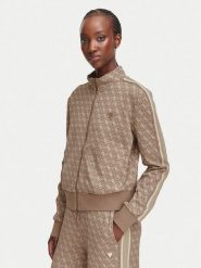 Guess Bluza V6YQ28 K5183 Brązowy jasny Regular Fit. Brązowe bluzy Guess, s, z aplikacjami, z syntetyku, bez kaptura. Za 474.99 zł.