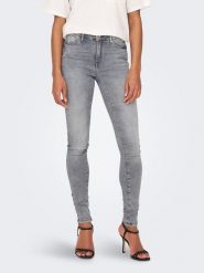 ONLY Dżinsy - Skinny fit - w kolorze szarym rozmiar: S/L32. Szare jeansy Only, l, z aplikacjami. Za 118.95 zł.