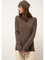 Just Cashmere Kaszmirowy sweter "Lexie" w kolorze brązowym rozmiar: XL. Brązowe golfy Just Cashmere, xl, bez wzorów, z kaszmiru, bez ramiączek. Za 335.33 zł.