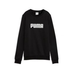 Bluza damska Puma ESS LOGO CREW FL czarna 68831201 r XS. Czarne bluzy Puma, l, bez wzorów, z bawełny, bez kaptura. Za 129.94 zł.