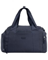 Torba sportowa WINGS SOLENNE z kieszenią na buty i pasem na walizkę NAVY BLUE. Niebieskie torby na ramię Wings, bez wzorów, z materiału, sportowe, na ramię, bez dodatków. Za 129.90 zł.