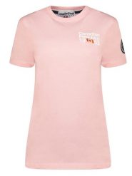 Canadian Peak Koszulka "Jarofeak" w kolorze jasnoróżowym rozmiar: XL. Różowe bluzki Canadian Peak, xl, bez wzorów, z bawełny, bez kołnierzyka, bez ramiączek. Za 43.88 zł.