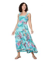 Ipanima Sukienka w kolorze turkusowym rozmiar: 38/40. Niebieskie sukienki Ipanima, na co dzień, bez wzorów, bez kołnierzyka, bez ramiączek, maxi, proste. Za 78.99 zł.
