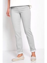 Relaxed by TONI Dżinsy - Slim fit - w kolorze jasnoszarym rozmiar: W24. Szare jeansy Relaxed by TONI, bez wzorów, z podwyższonym stanem. Za 118.28 zł.