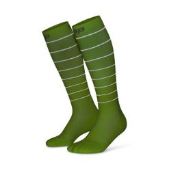 Damskie skarpety kompresyjne sportowe CEP Reflective wysokie neonowo żółte. Żółte skarpety CEP, bez wzorów. Za 244.00 zł.