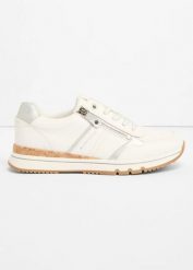 Sneakersy Tom Tailor z zamkiem. Białe obuwie sportowe bonprix, bez zapięcia. Za 149.99 zł.