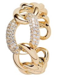 U.S. Polo Assn. Pozłacany pierścionek z kryształami rozmiar: 54,5. Żółte pierścionki U.S. Polo Assn., z kryształem, metalowe. Za 95.99 zł.