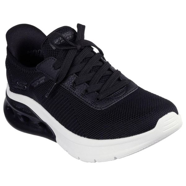 Buty sportowe damskie Skechers Bobs Arc Waves 2.0. Czarne obuwie sportowe Skechers, z dzianiny, bez zapięcia. Za 390.00 zł.