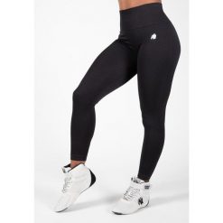 Legginsy sportowe damskie Neiro Bezszwowe. Czarne legginsy GORILLA WEAR, s, bez wzorów. Za 213.00 zł.