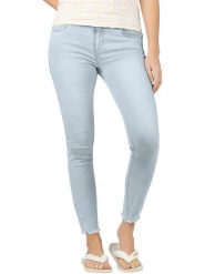 Timezone Dżinsy "Aleena" - Skinny fit - w kolorze błękitnym rozmiar: W26. Niebieskie jeansy Timezone, z aplikacjami. Za 83.62 zł.