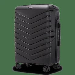 Walizka średnia Wings PHOENIX polipropylen 24" BLACK. Czarne walizki Wings, bez wzorów, średnie. Za 181.93 zł.