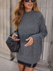 LA Angels Sweter w kolorze szarym rozmiar: M. Szare swetry LA Angels, m, bez wzorów, z wełny, bez ramiączek. Za 165.99 zł.