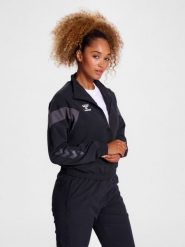 Damska bluza dresowa Hummel Travel. Czarne bluzy Hummel, na wiosnę, xs, bez wzorów, z dresówki, bez kaptura. Za 158.70 zł.