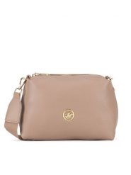Beverly Hills Polo Club Torebka BHPC-K-033-06 Beżowy. Brązowe listonoszki Beverly Hills Polo Club, bez wzorów, z tworzywa sztucznego, bez dodatków. Za 159.99 zł.