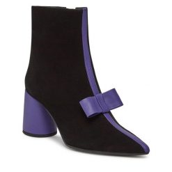 Botki Baldowski. Czarne botki Baldowski, bez wzorów, bez obcasa, na słupku, bez zapięcia. Za 799.99 zł.