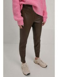 Josephine & Co Spodnie "Stijn" w kolorze ciemnobrązowym rozmiar: 36. Brązowe spodnie materiałowe Josephine & Co, bez wzorów, z materiału. Za 276.45 zł.