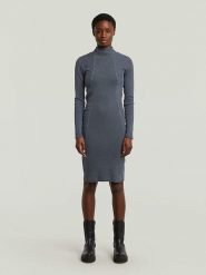 G-Star Sukienka w kolorze antracytowym rozmiar: XXL. Czarne sukienki G-Star, xxl, bez wzorów, retro, bez kołnierzyka, bez ramiączek, midi. Za 180.06 zł.