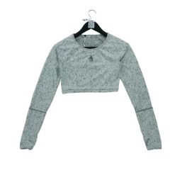 Second life - T-shirt Femme Fitness Yoga Gris - Jak nowy. Szare t-shirty Gymshark, bez wzorów, bez kołnierzyka, bez ramiączek. Za 101.48 zł.