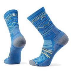 Skarpety trekkingowe Smartwool Hike Light Cushion Mountain Pattern Crew. Niebieskie skarpety Smartwool, bez wzorów, z wełny. Za 99.99 zł.
