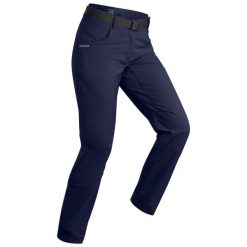 Spodnie turystyczne damskie Quechua SH500 Warm. Niebieskie spodnie sportowe QUECHUA, l, bez wzorów, z elastanu, trekkingowe. W wyprzedaży za 129.99 zł.