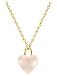 Glanzstücke München Pozłacany naszyjnik z zawieszką - dł. 40 cm rozmiar: onesize. Czerwone naszyjniki Glanzstücke München, z kwarcem, pozłacane. Za 148.26 zł.