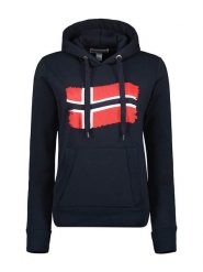 Geographical Norway Bluza "Florence" w kolorze granatowym rozmiar: M. Niebieskie bluzy Geographical Norway, m, bez wzorów, z kapturem. Za 122.96 zł.
